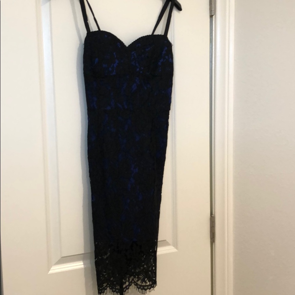 Nasty Gal black lace dress